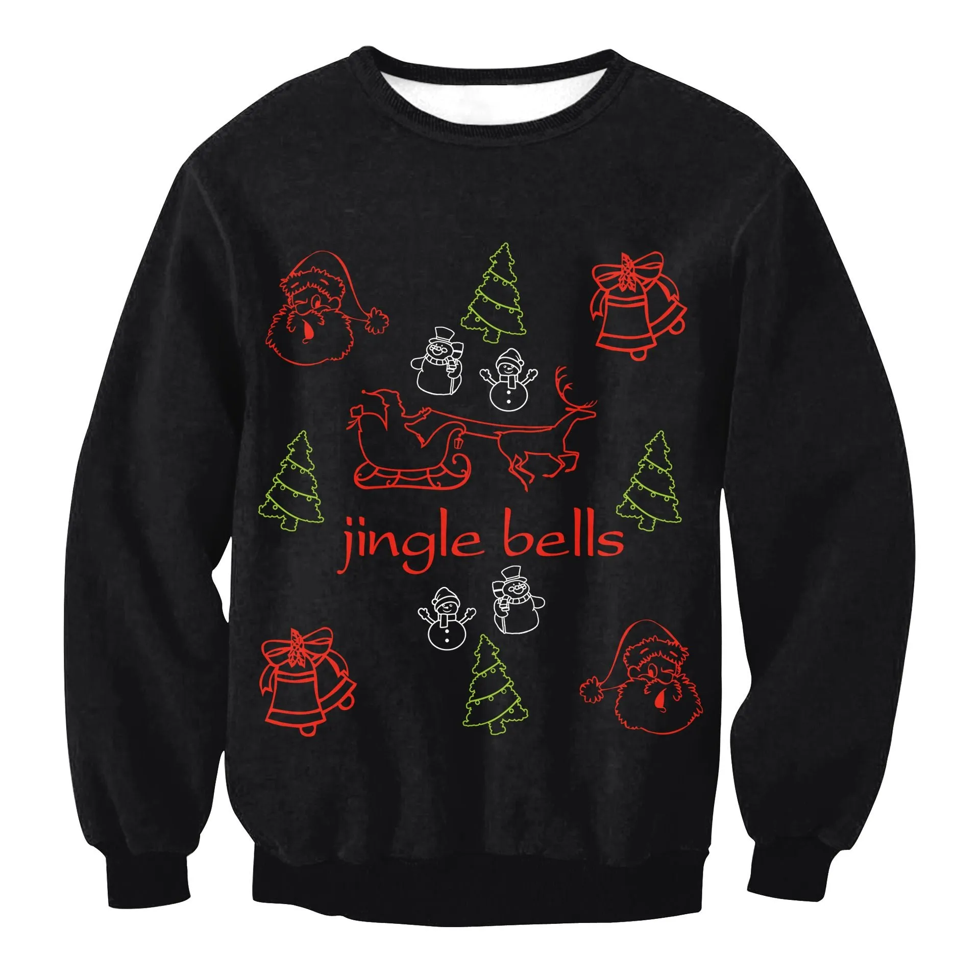 Ugly Christmas Sweatshirts Long Sleeve Women Xmas Sweatshirts Pullover