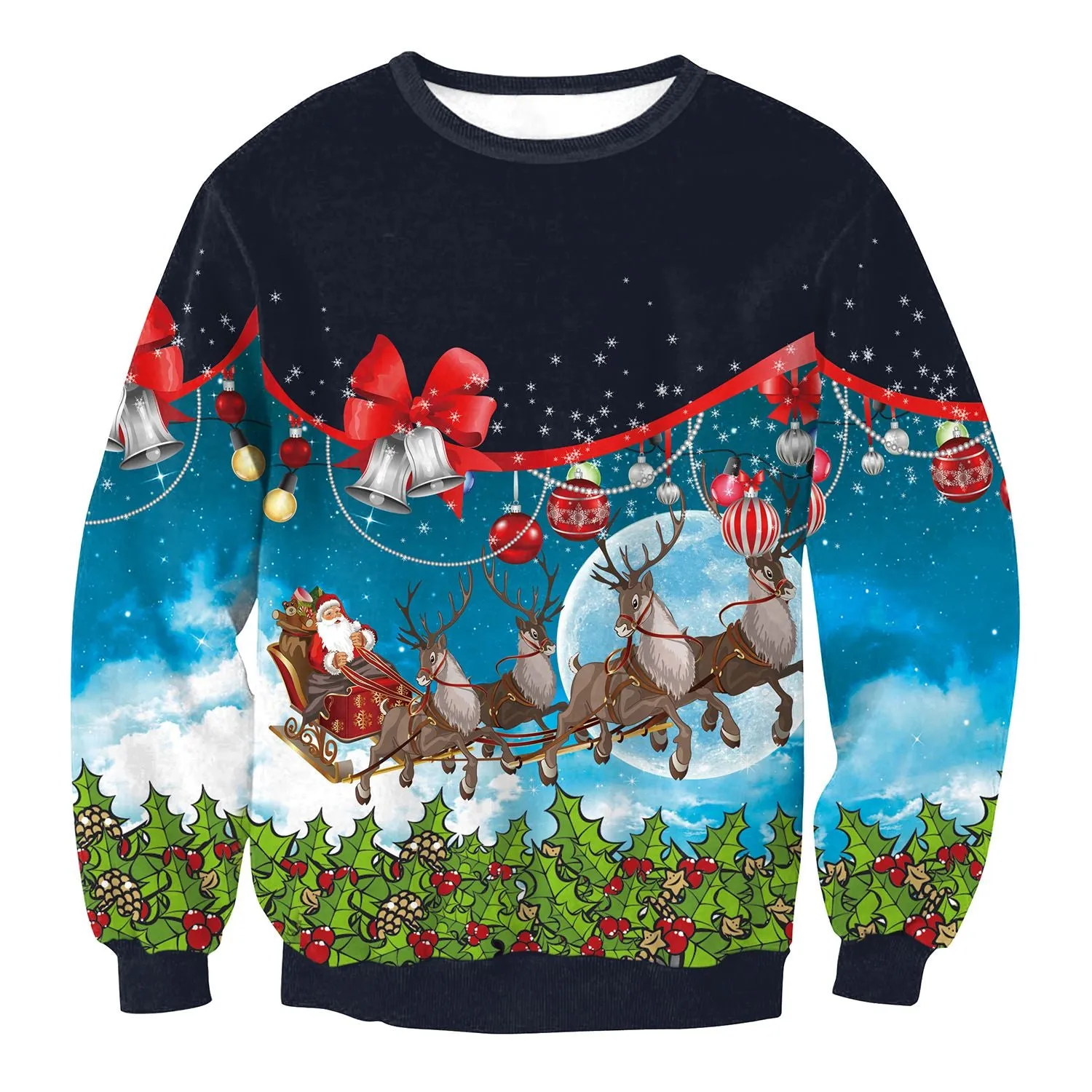 Ugly Christmas Sweatshirts Long Sleeve Women Xmas Sweatshirts Pullover