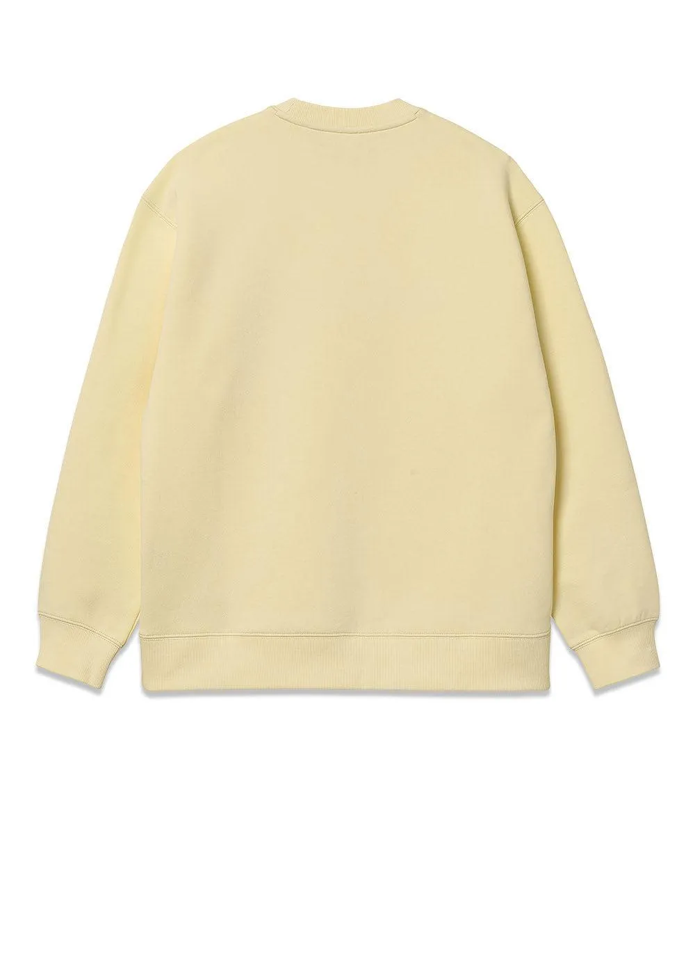 W' Carhartt Sweat - Soft Yellow / Popsicle