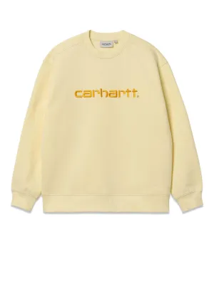 W' Carhartt Sweat - Soft Yellow / Popsicle