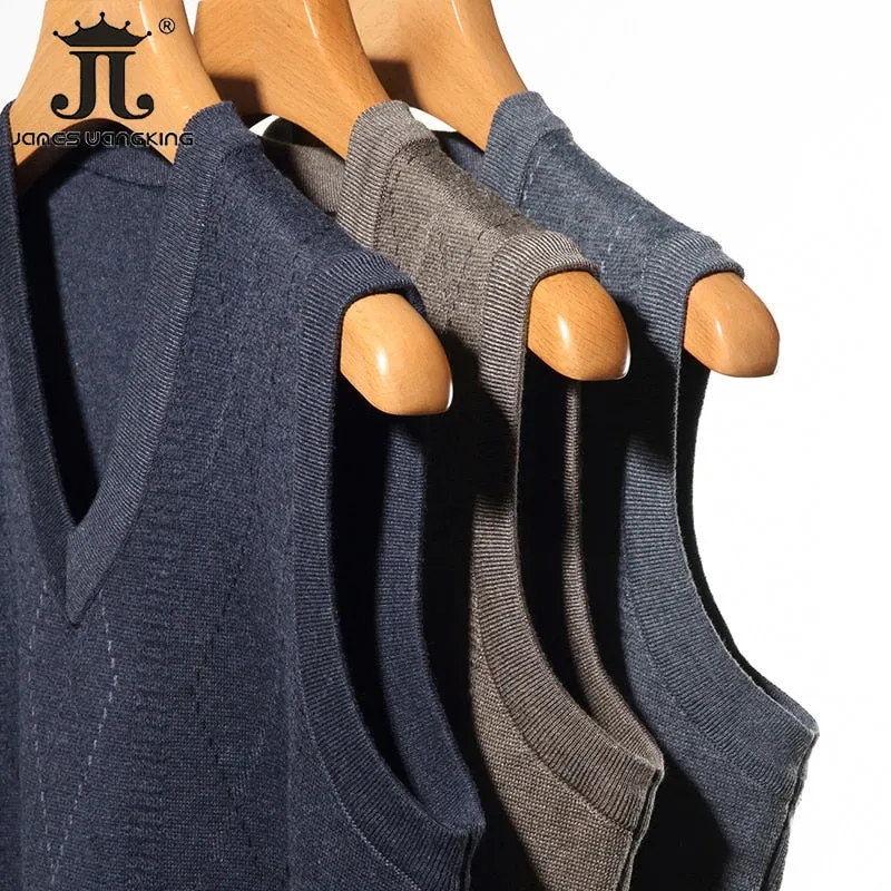 West Louis Formal V-Neck Sleeveless Knit Sweater Vest