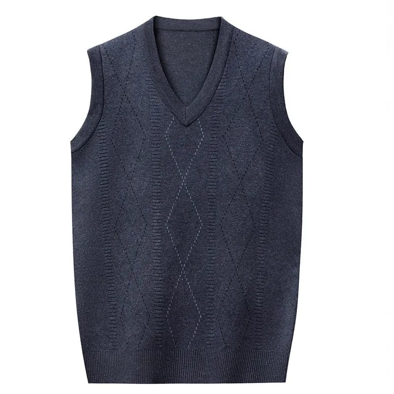 West Louis Formal V-Neck Sleeveless Knit Sweater Vest