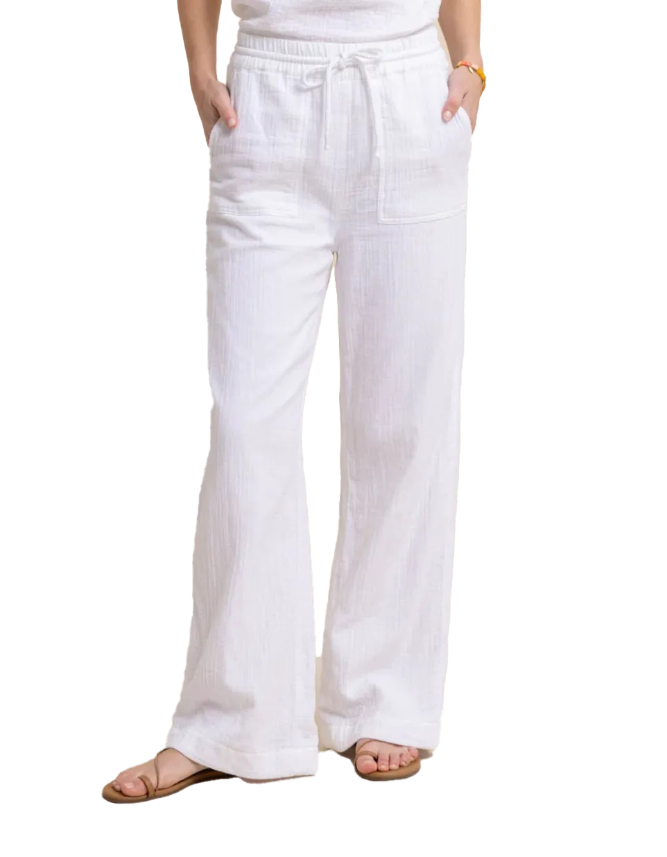 Ws Laken Wide Leg Pant White